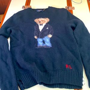 Cashmere polo sweater small